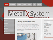 Tablet Screenshot of metalixsystem.com